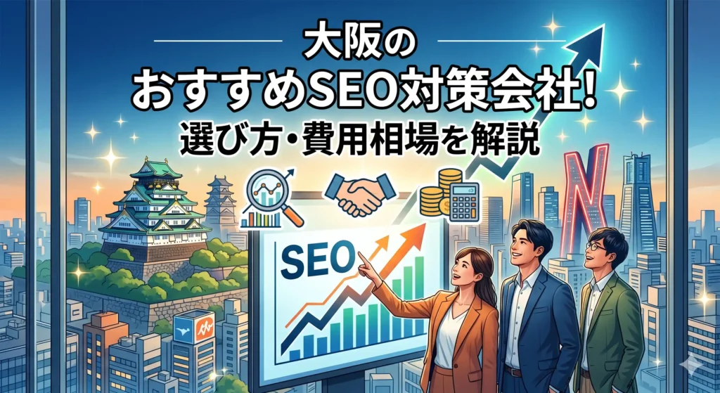 大阪のおすすめSEO対策会社！選び方・費用相場を解説