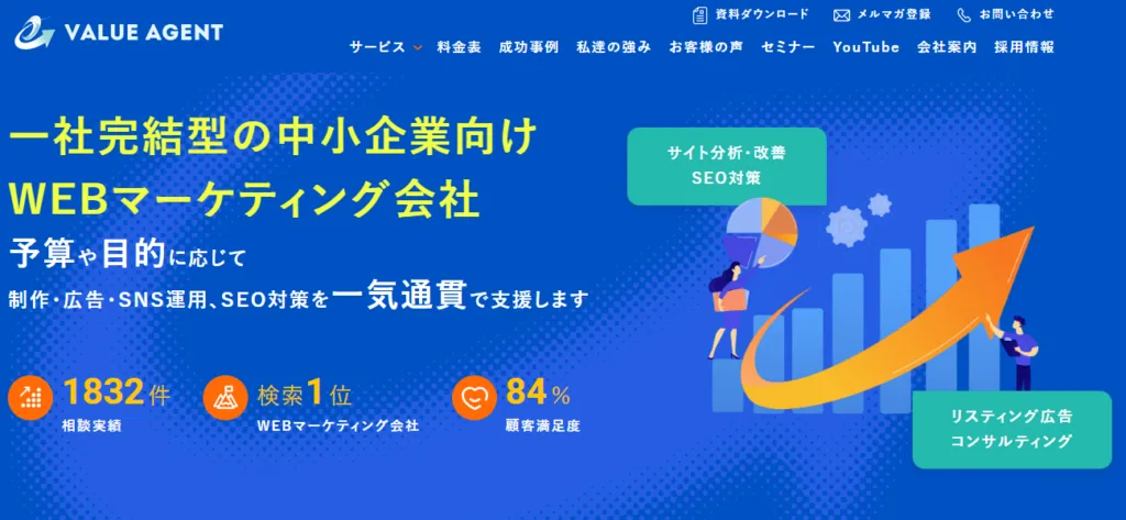 大阪のおすすめSEO対策会社6:バリューエージェント